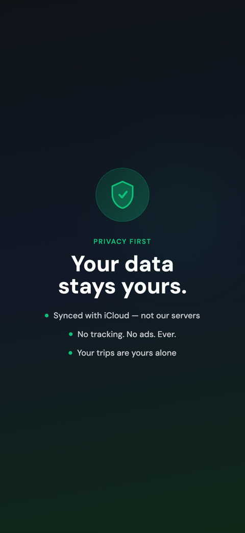 Your data stays on your device